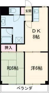 グランドハイツ森山【4階】の間取り