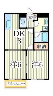 エピナール【2階】の間取り