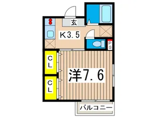 シャトルユウ【1階】の間取り