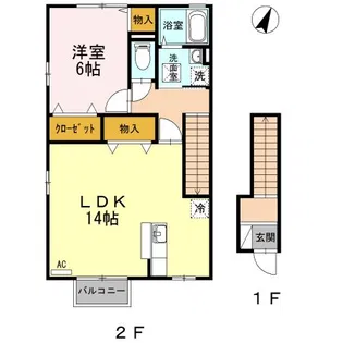ボンボニエール雅【2階】の間取り