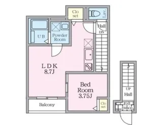 エトワールヴァリ プレリュード【2階】の間取り