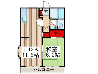 ア-バンリゾ-ト2号館【2階】の間取り