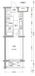 ビィ・フォルマ多摩川【3階】の間取り