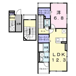 チェリー クローバー【2階】の間取り