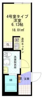 H.A.西谷【1階】の間取り
