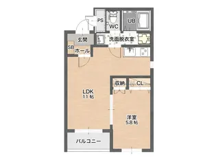 シャルム・アイ【1階】の間取り