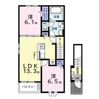 ウルルII【2階】の間取り