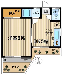 コーポアオイ【1階】の間取り