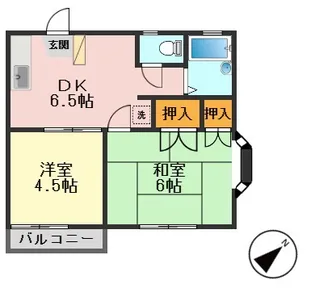 第2杉浦ハイツ【1階】の間取り