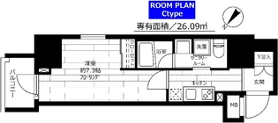 グランドコンシェルジュ蒲田【13階】の間取り