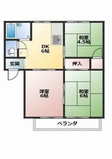 メゾンなかの1【1階】の間取り
