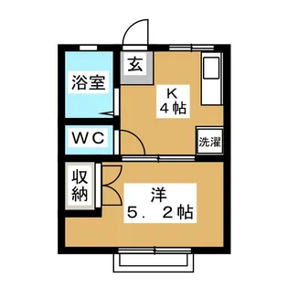 シティハイムキュート【2階】の間取り