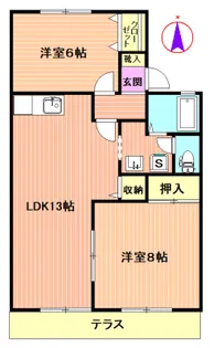 カストル【1階】の間取り