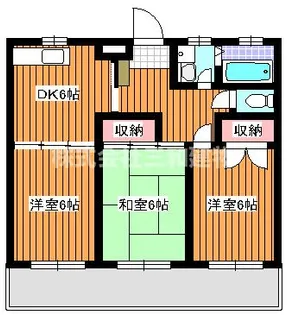 サンハイツ志茂多【4階】の間取り