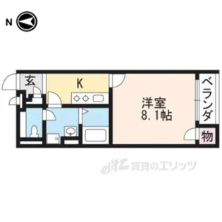 クレイノアローウェアハウス【1階】の間取り