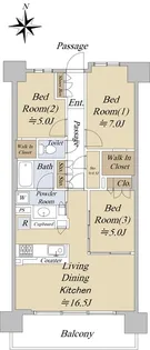 シティテラス小金井公園【2階】の間取り