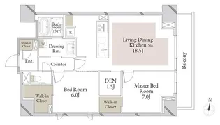 スカイテラス南大塚【5階】の間取り