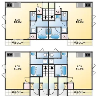 B・コーポ愛知川の間取り