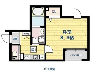 SOUTH高輪【1階】の間取り