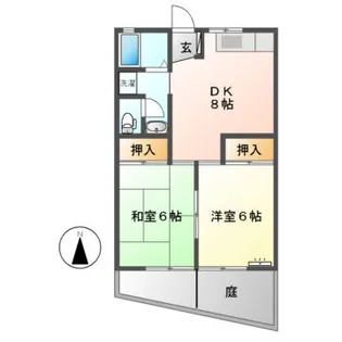 メゾン西部【1階】の間取り