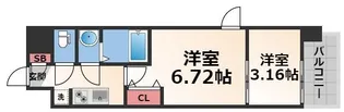 AELL OSAKA EAST【7階】の間取り