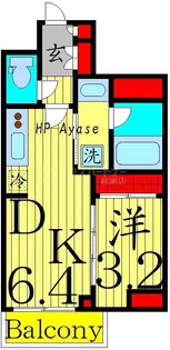 パティーナ綾瀬【3階】の間取り