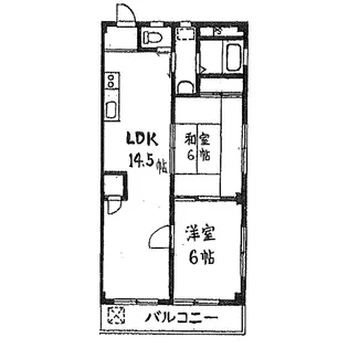 原町油屋レジデンス【3階】の間取り