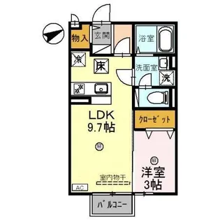ウエストハイツ・セントラルハイツ ウエストハイツ【1階】の間取り