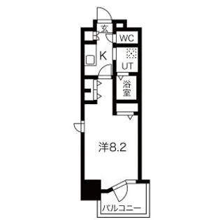パルティール中村公園【6階】の間取り