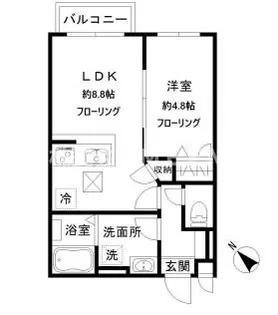 白馬レジデンス【1階】の間取り