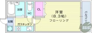 ハイマート小松島【2階】の間取り