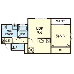 ESTASIA UTO A【1階】の間取り