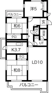 アビタシオンナルセ【2階】の間取り
