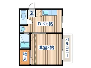 KDハイツ【1階】の間取り