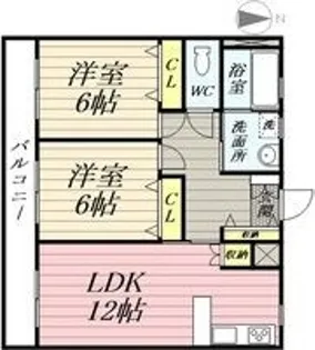 グレイスマルエイ【2階】の間取り