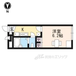 レオパレスMOONLIGHT【1階】の間取り