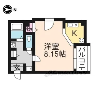 メディナ西大路2【6階】の間取り