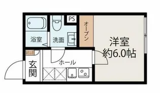 クォーク川崎【4階】の間取り