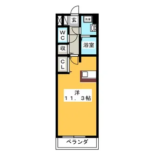 ジョイア住吉【2階】の間取り