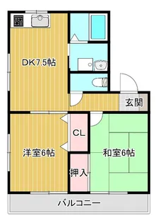 アビタシオン【1階】の間取り
