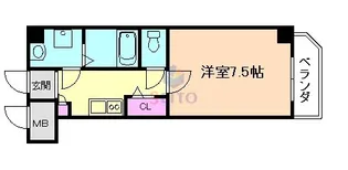 千葉・木川東【5階】の間取り