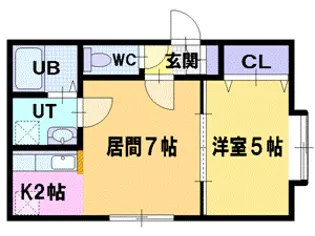 アンジェロプーロ【1階】の間取り