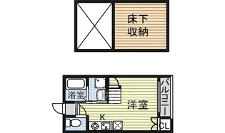 ネオコーポ内田橋【1階】の間取り