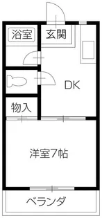 ハイツしらゆり【1階】の間取り
