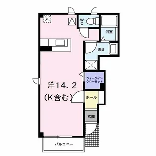 ウィルレジデンスV【1階】の間取り