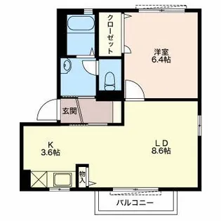 シャルマン・タカラA【2階】の間取り