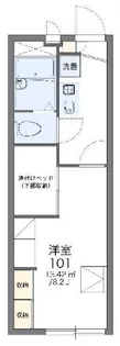 レオパレスローレル【1階】の間取り