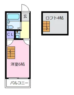 サンモール天美【2階】の間取り
