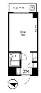 スカイコート西新宿【3階】の間取り