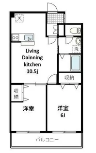 アビタシオン落合【2階】の間取り